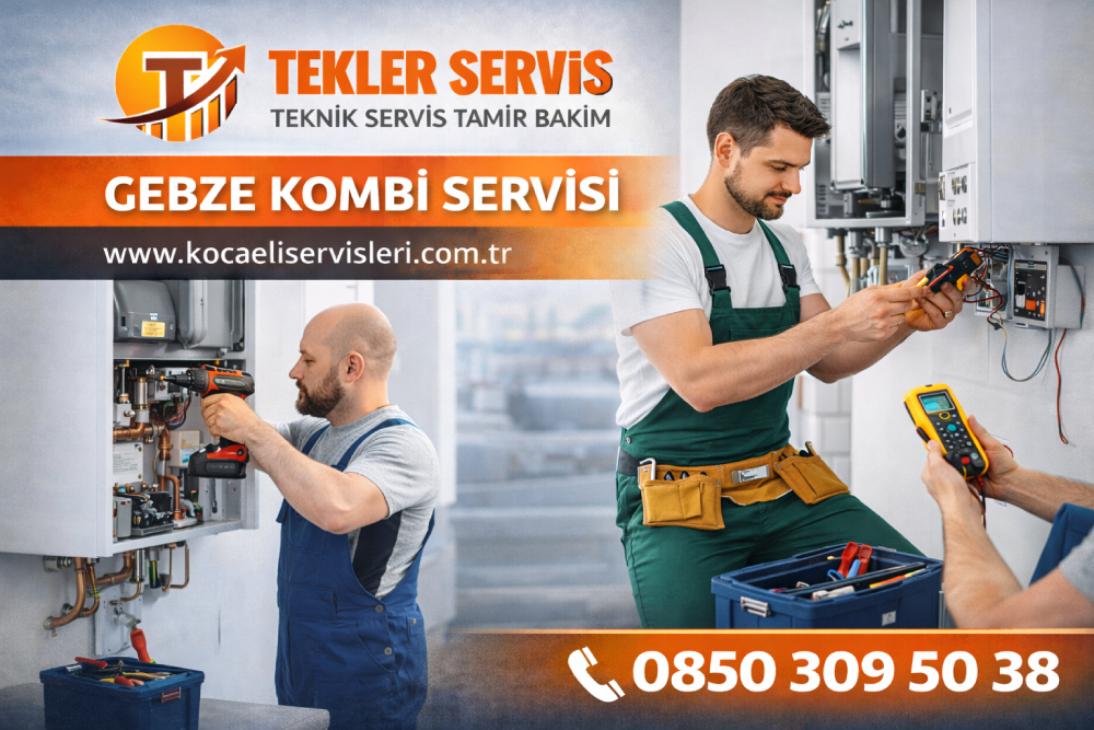 Gebze kombi servisi teknisyeni kombi tamiri ve bakım işlemi yaparken – Kocaeli teknik servis